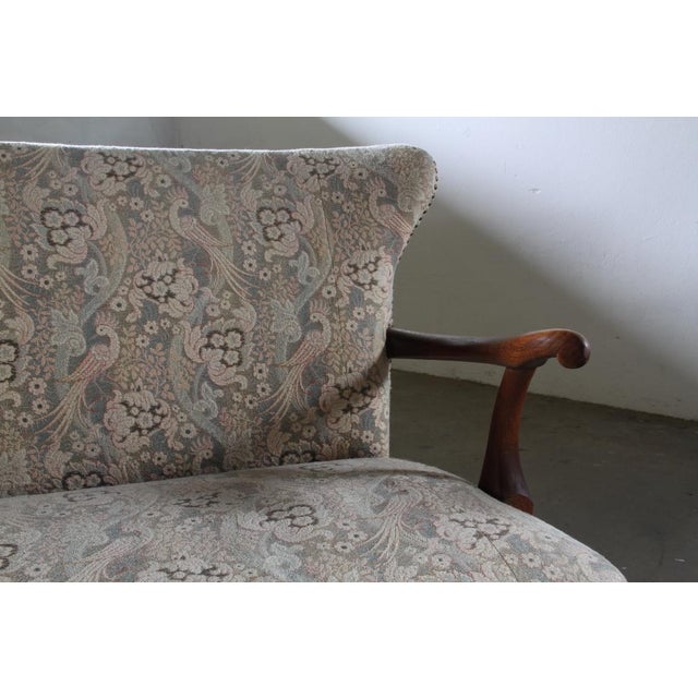 Vintage Danish Art Deco Sofa in Oak, 1940s For Sale - Image 6 of 14