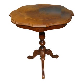 Small Chippendale Side Table with Inlays, 1970s For Sale