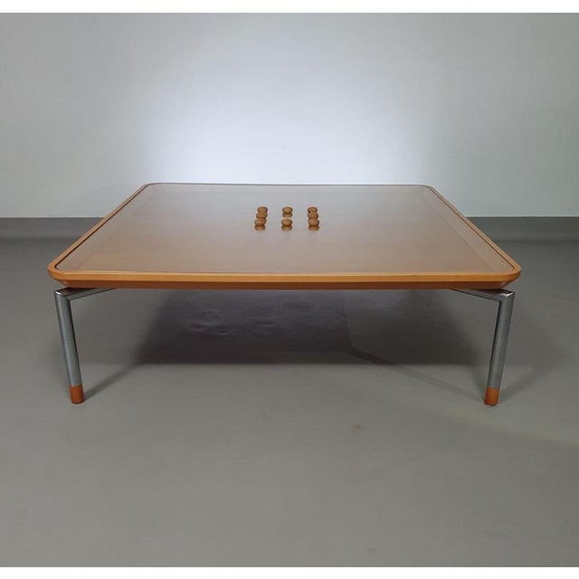 Coffee Table with Cork and Glass Top For Sale - Image 14 of 18