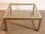 Mid-Century Modern Romeo Rega Italian Chrome and Brass Glass Top Coffee Table, 1970s For Sale - Image 3 of 10