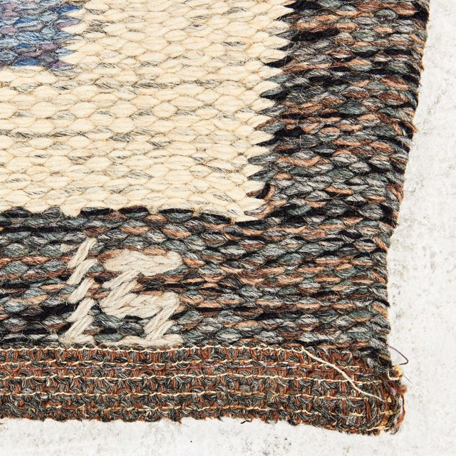 Swedish Rug by Ingegerd Silow, 1950s For Sale - Image 3 of 7
