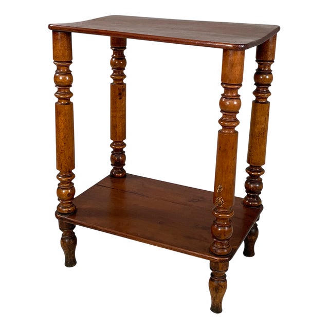 Italian Wooden Coffee Table with Decorated Legs, 1890s For Sale