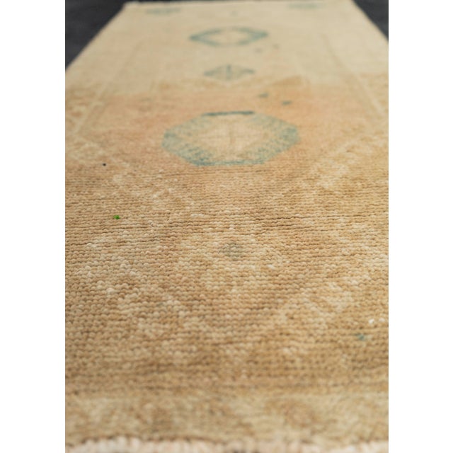 Turkish Turkish Mini Rug Oriental Hand Knotted Vintage Rug 1'6" x 3'4" #21095 For Sale - Image 3 of 8