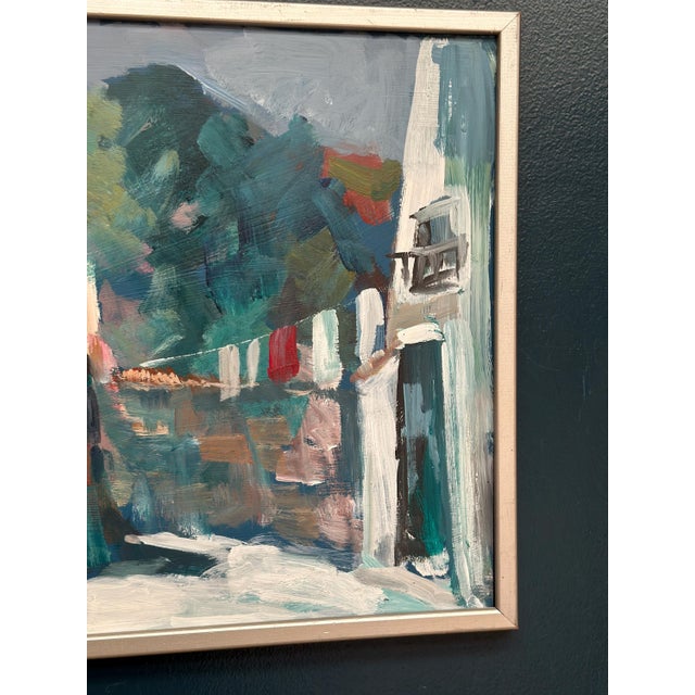Tedde Rhodin, Spanish Houses, 1950s, Oil Painting on Panel, Framed For Sale - Image 5 of 17