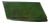 Vintage Kelly Green Leather Mid Century Envelope Clutch Purse by Vailerie For Sale