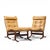 Mid-Century Modern Westnofa Mid Century Norwegian Siesta Bentwood Lounge Chairs - Pair With Ottoman For Sale - Image 3 of 13