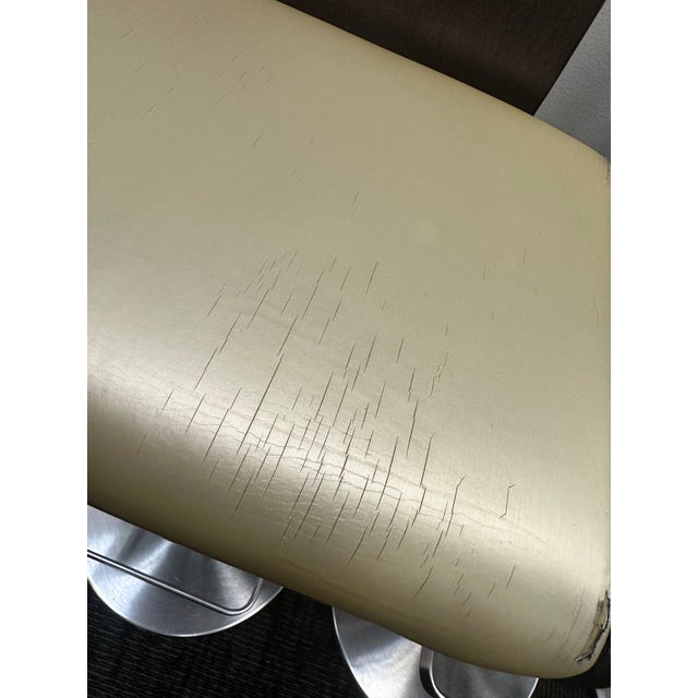 Set of 3 MCM Allermuir "Scoop" Swivel Bar Stools Authentic Made In UK This is a set of 3 rare Chairs Each seat is in need...