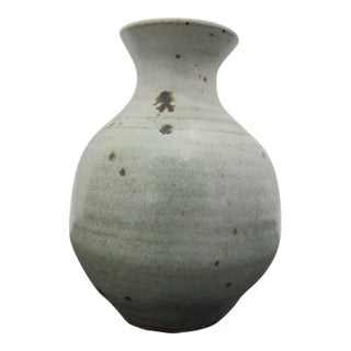Small Chinese Longquan Celadon Glazed Pottery Vase For Sale