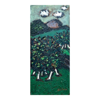 Ben-Zion Weinman, American Modernist Oil Painting Gestural Landscape WPA Artist Group of 10 For Sale