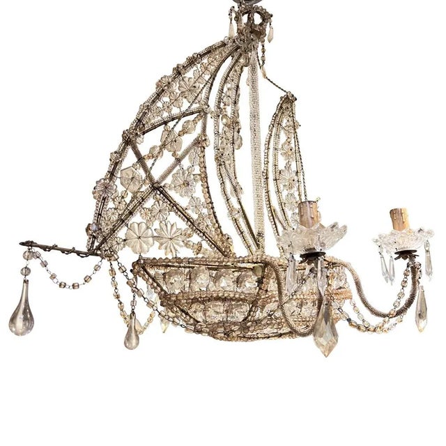 1950s Italian Ship Chandelier, 1950s For Sale - Image 5 of 6