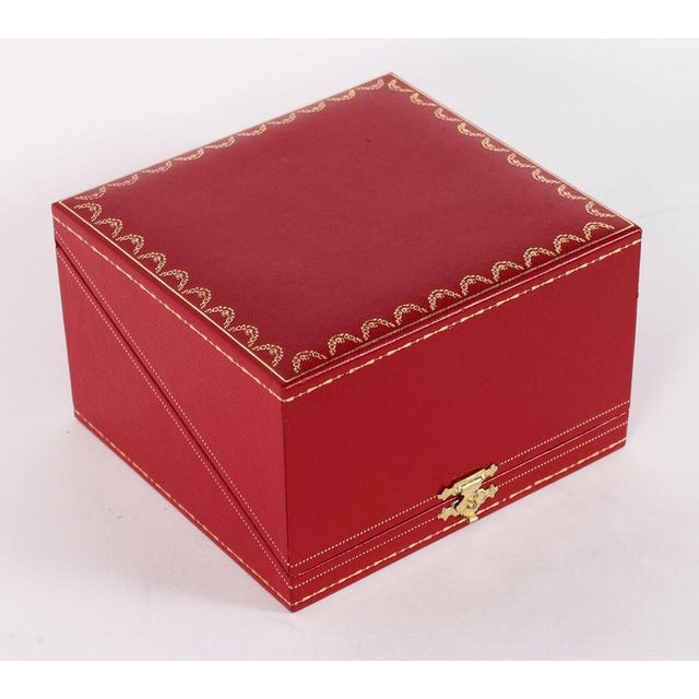 Vintage Cased Palladium Plated Alarm Clock from Cartier, 1990s For Sale - Image 18 of 18