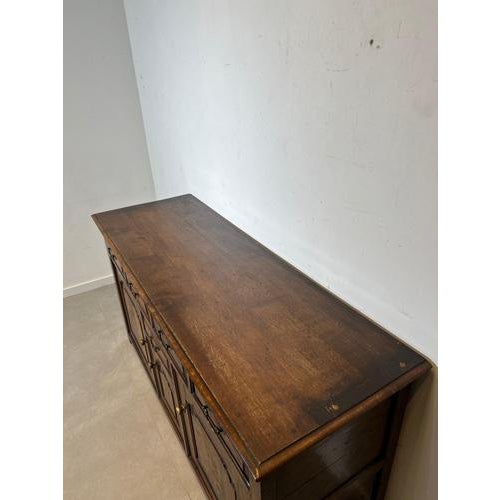 Rustic Rustic Sideboard in Oak For Sale - Image 3 of 7