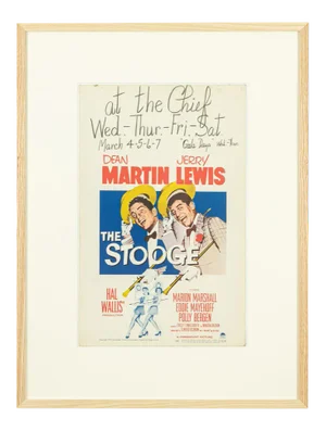 Window Card The Stooge by Dean Martin & Jerry Lewis