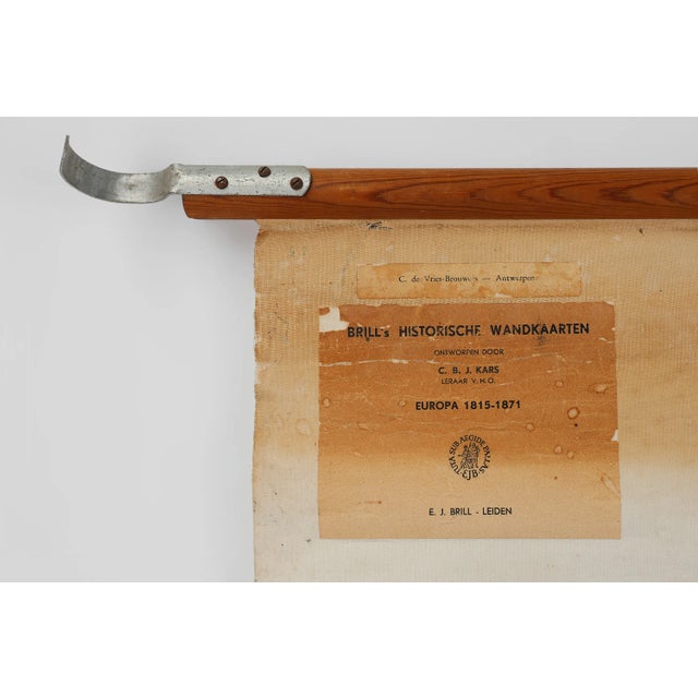 Vintage School Wall Map of Europe 1815-1871, Belgium, 1950s For Sale - Image 10 of 11