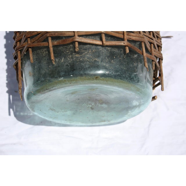 European Wicker Wrapped Demijohn Chairish