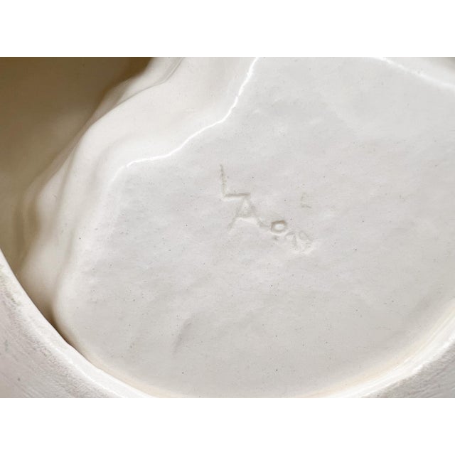 White 1970's Ceramic Polar Bear and Fish Vide Poche / Catchall Dish For Sale - Image 8 of 12