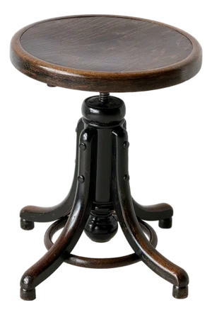 Bentwood Swivel Stool from Fischel, 1930s