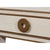 White Art Deco Shagreen Writing Desk in White with Brass Ring Pulls For Sale - Image 8 of 12