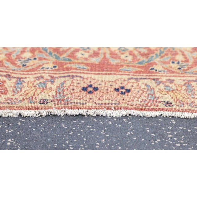 Brown Antique Lavar Kerman Rug 7' x 7'8'' For Sale - Image 8 of 12