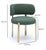 Metal Margaret Green Performance Chenille Dining Chair For Sale - Image 7 of 7
