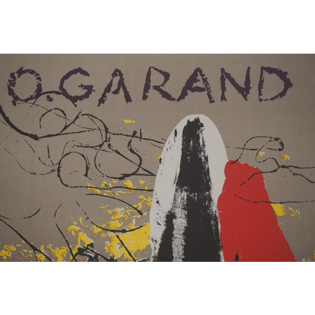 Olivier Garand, Exposition 1984 Poster, Lithograph For Sale - Image 9 of 10