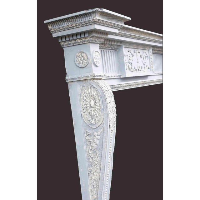 Antique Carved Early English George I Style Mantel For Sale In New York - Image 6 of 8