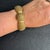 Vintage Monet Hinged Bangle Bracelet Textured Gold Tone Statement Vintage condition with general wear, fading to the gold...