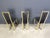 Black Vintage French Brass Dining Chairs, 1970s, Set of 6 For Sale - Image 8 of 12