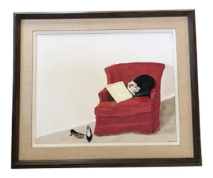 Original Vintage 1960’s Still Life Interior Painting