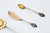 Serving Cutlery Set in Gold-Plated Silver with Shells, Set of 9, in Good conditions. Designed 1920 to 1949