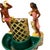Mid 20th Century Mid-Century Hawaiian Themed Brass & Ceramic Tv Lamp & Planter by Sierra Columbia For Sale In Los Angeles - Image 6 of 9