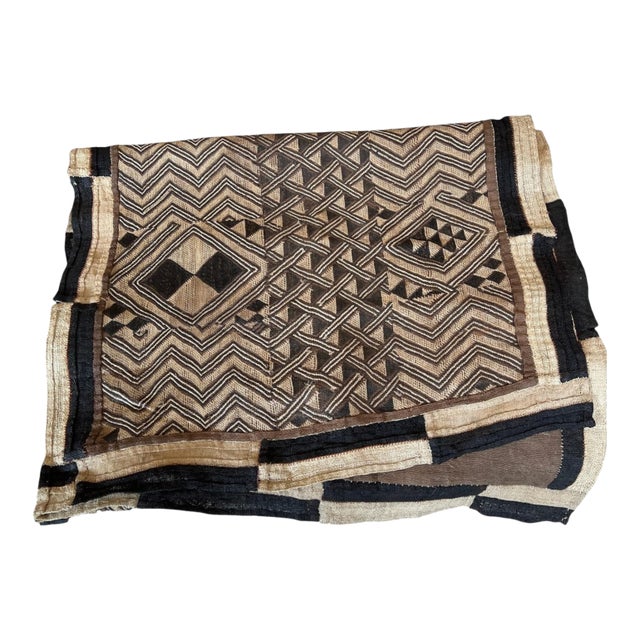 African Kuba Cloth XL Long Runner For Sale