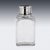 Victorian Silver and Glass Traveling Flask, London, United Kingdom, 1880s For Sale - Image 4 of 10