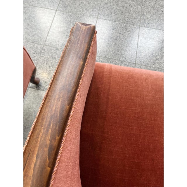 1930s Danish Deco Barrel Club Chairs - A Pair For Sale - Image 11 of 16