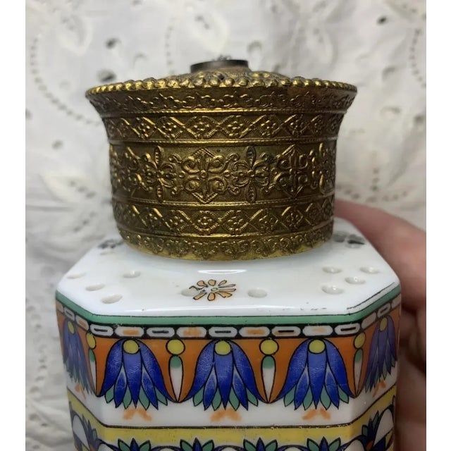 Antique German Porcelain Egyptian Theme Aerozon For Sale In Madison - Image 6 of 12