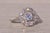 Silver The Hol: Hollywood Glam Era Natural Diamond Engagement Ring in White Gold For Sale - Image 8 of 11