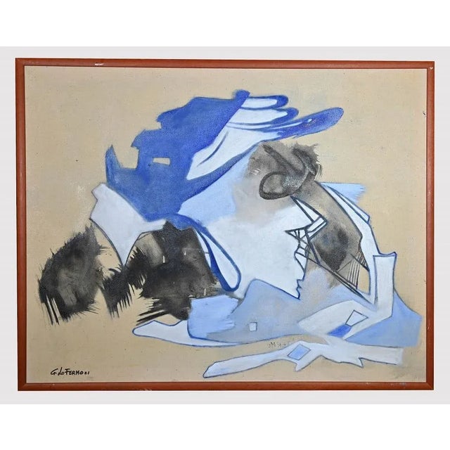 Giorgio Lo Fermo, Post-Informale, Original Oil On Canvas by Giorgio Lo Fermo, 2021 For Sale - Image 4 of 4