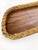 Vintage French Tray in Olive Wood and Rush, 1960 For Sale - Image 11 of 16
