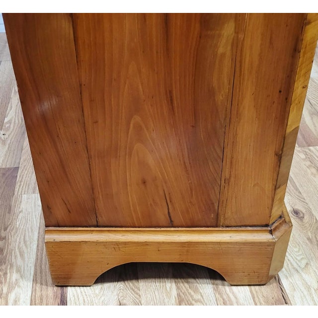 German 19th C Fruitwood Armoire Curio Cabinet Display Vitrine For Sale - Image 13 of 13