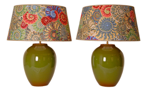 Vintage French Table Lamps in Ceramic from Kostka, 1970s, Set of 2