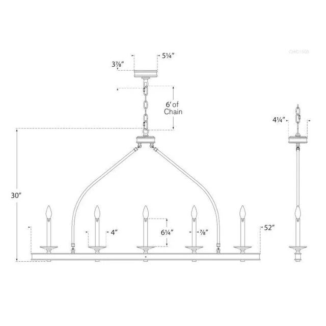 Modern Chapman & Myers for Visual Comfort Signature Launceton Large Linear Pendant in Bronze For Sale - Image 3 of 3