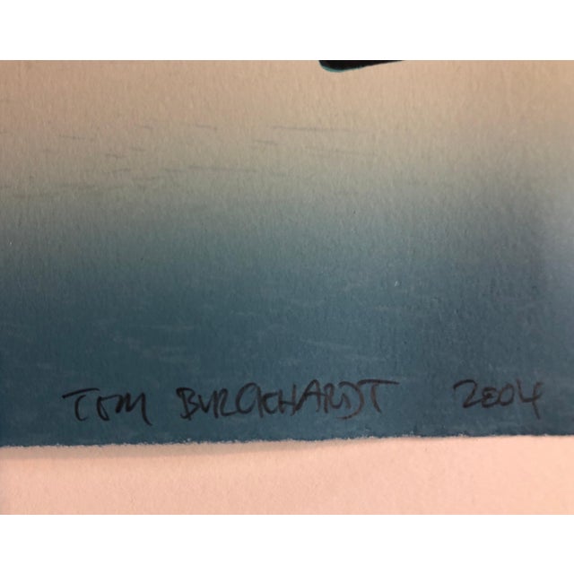 Pop Art Tom Burckhardt, Color Lithograph Linocut Chine Collé "Workshop" Bright Modernist Pop Art, 2004 For Sale - Image 3 of 4