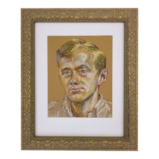 Portrait of a Young Blonde Man - Unknown, C. 1970s For Sale