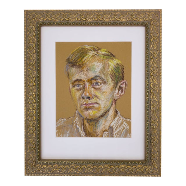 Portrait of a Young Blonde Man - Unknown, C. 1970s For Sale
