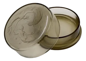 Powder Box with Three Swimming Mermaids attributed to René Lalique