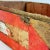Wood A Vintage Domed Rectangular Wooden Remnant of a Decorative Storage Box in Salmon Red For Sale - Image 7 of 8