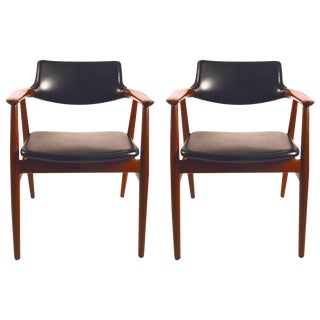 Grete Jalk Teak Armchair For Sale