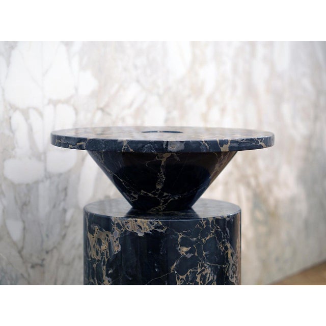 Not Yet Made - Made To Order Modern Handcrafted Coffee Table in Italian Marble by Karen Chekerdjian For Sale - Image 5 of 12