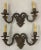 Early 20th Century Cast Bronze Sconces - a Pair For Sale - Image 9 of 9