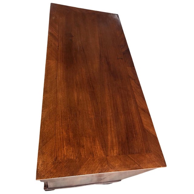 Italian Empire Walnut Commode, 19th Century For Sale - Image 4 of 15